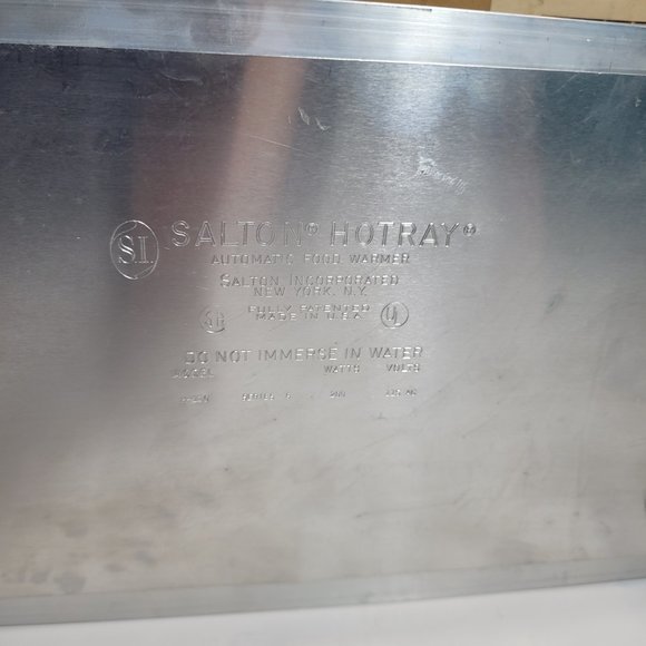 Salton Hotray Automatic Food Warmer Model H-110 Vintage - Picture 7 of 10